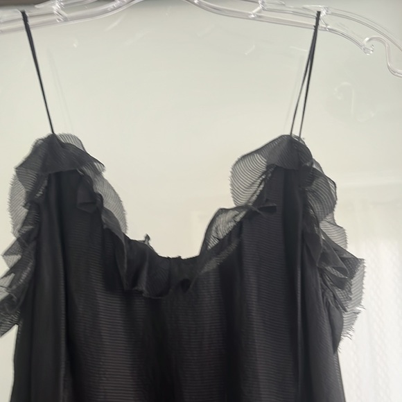 Raquel Allegra black tiered dress size 1 - Picture 2 of 7